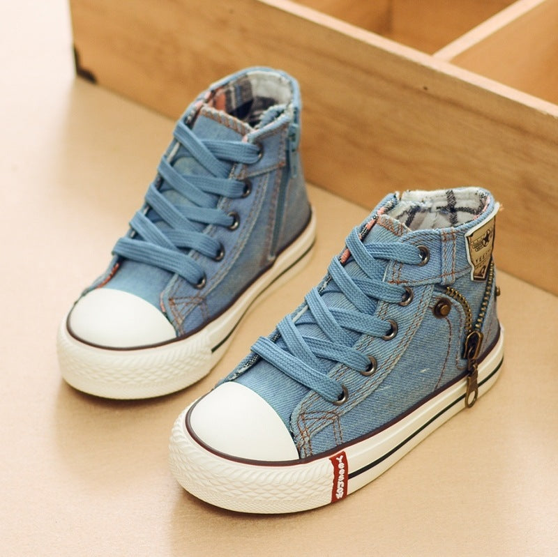 Megan – Baskets en Denim Respirantes pour Enfants