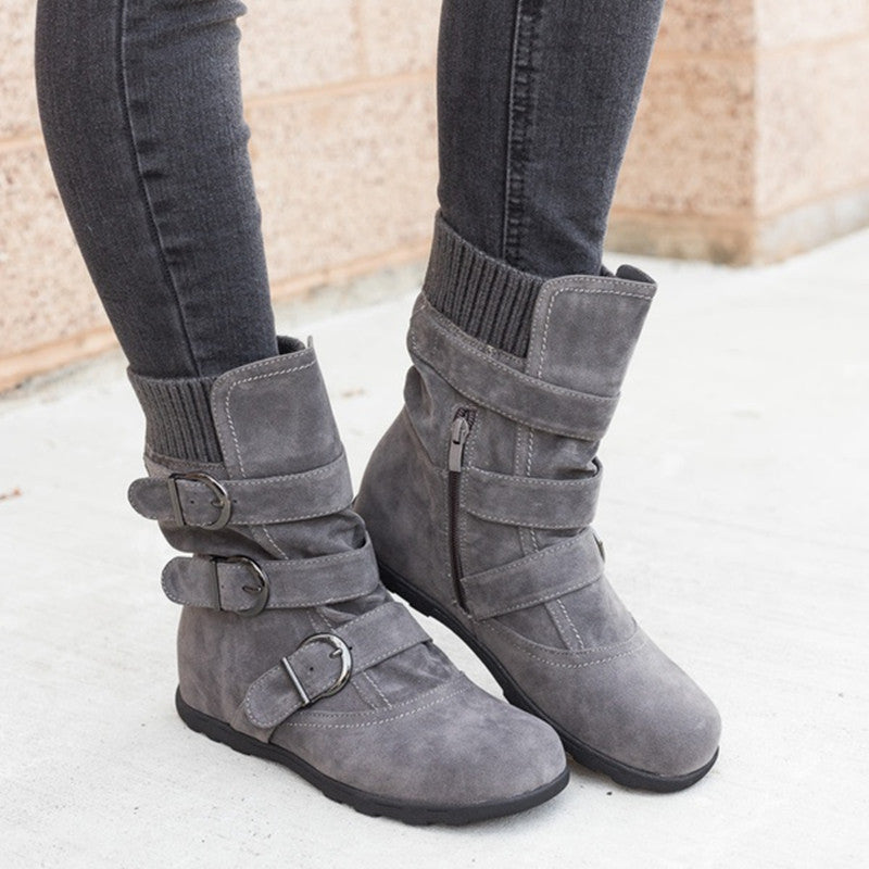 Danny – Bottes d'Hiver Confortables avec Sangle et Boucle