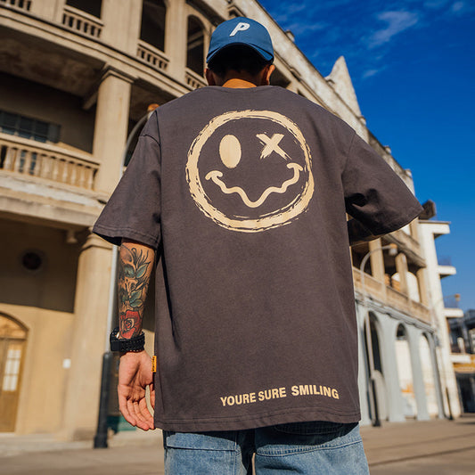 Bernard – T-shirt Smiley pour homme à manches courtes