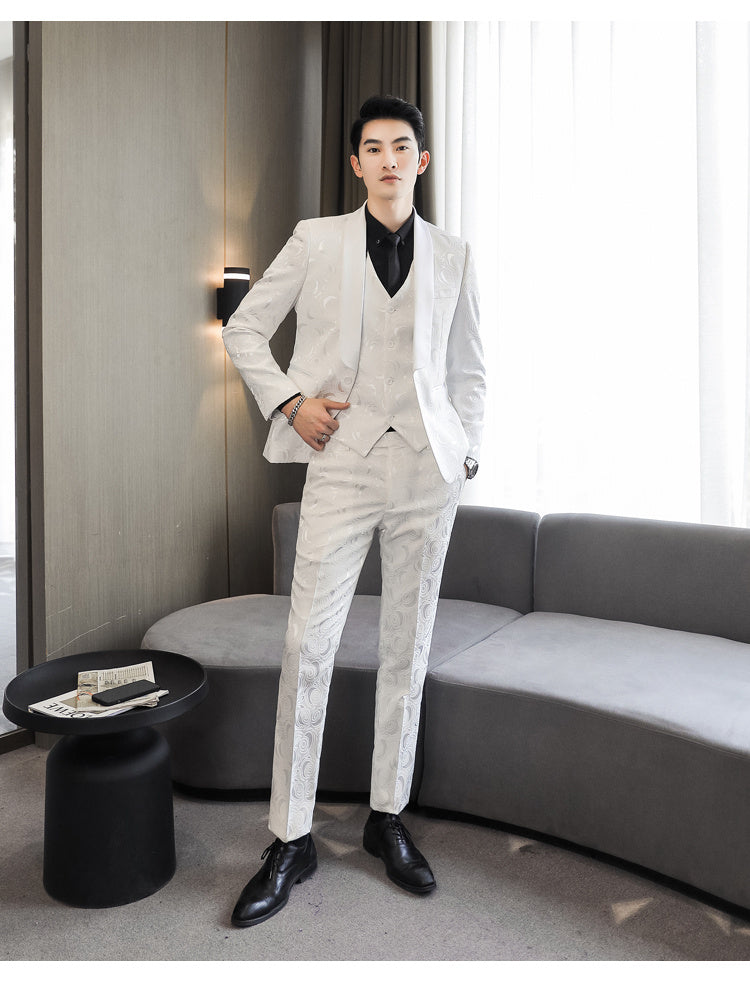 Sean – Costume Trois Pièces Imprimé pour Homme