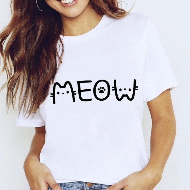 Leah – T-shirts Harajuku pour Femme avec Motif Étoilé