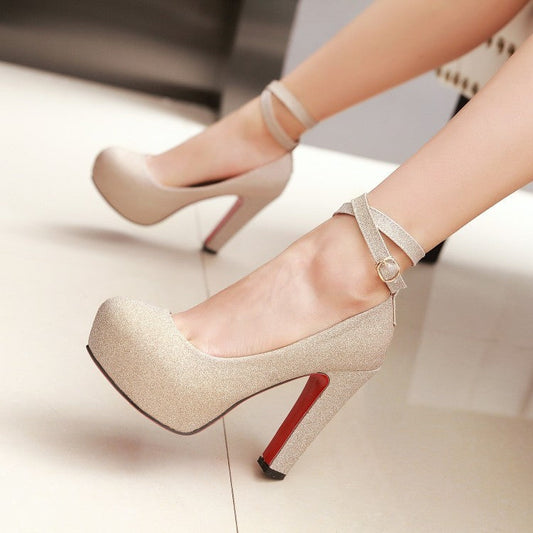 Patricia – Élégants Chaussures de Mariage pour Femmes avec Semelle Épaisse