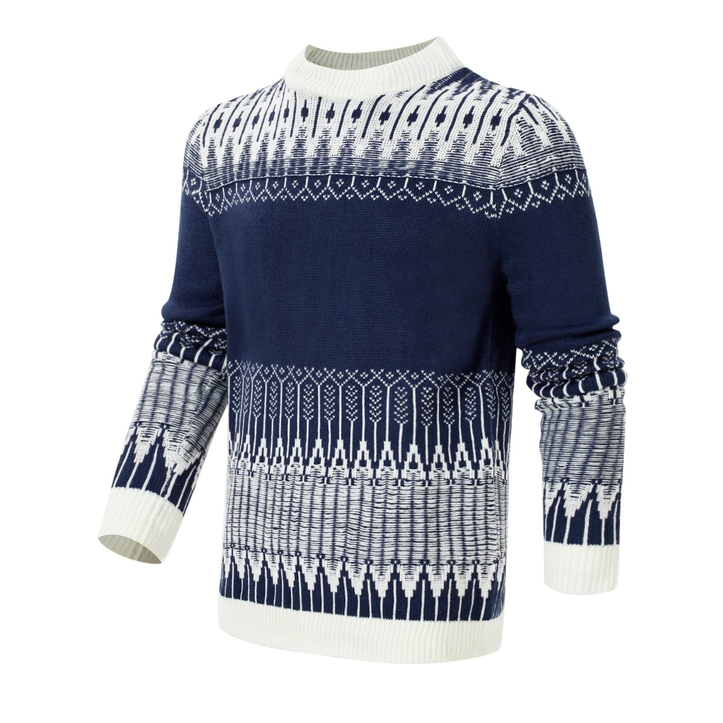 Danny – Unisex Pulli mit Fair Isle Muster und langen Ärmeln