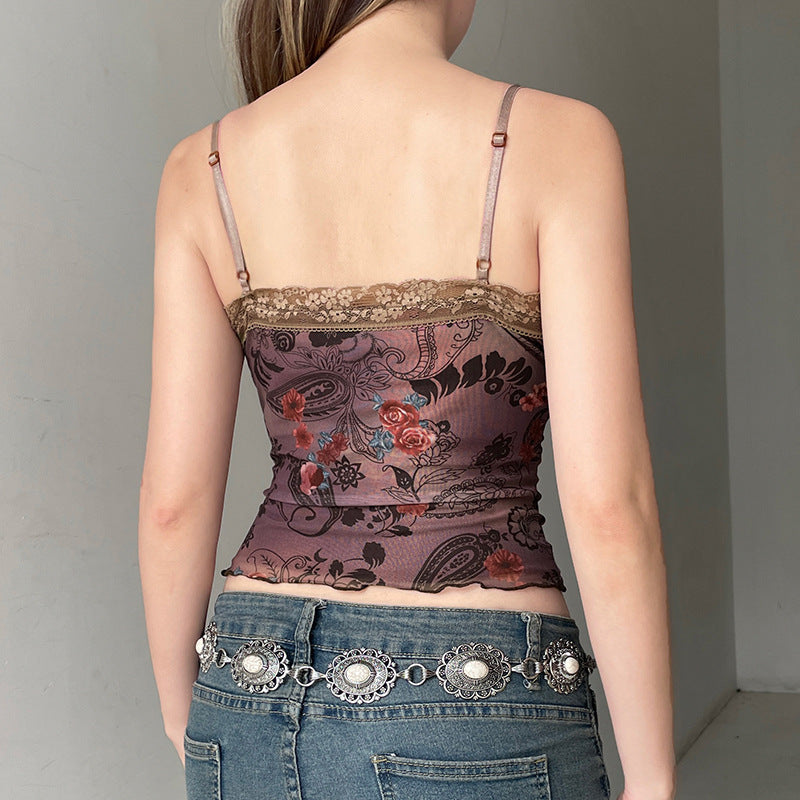 Jade – Camisole à Motif Floral pour Femme