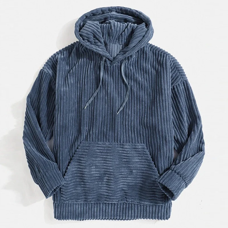 Felix – Pull à Capuche en Velours Côtelé pour Hommes