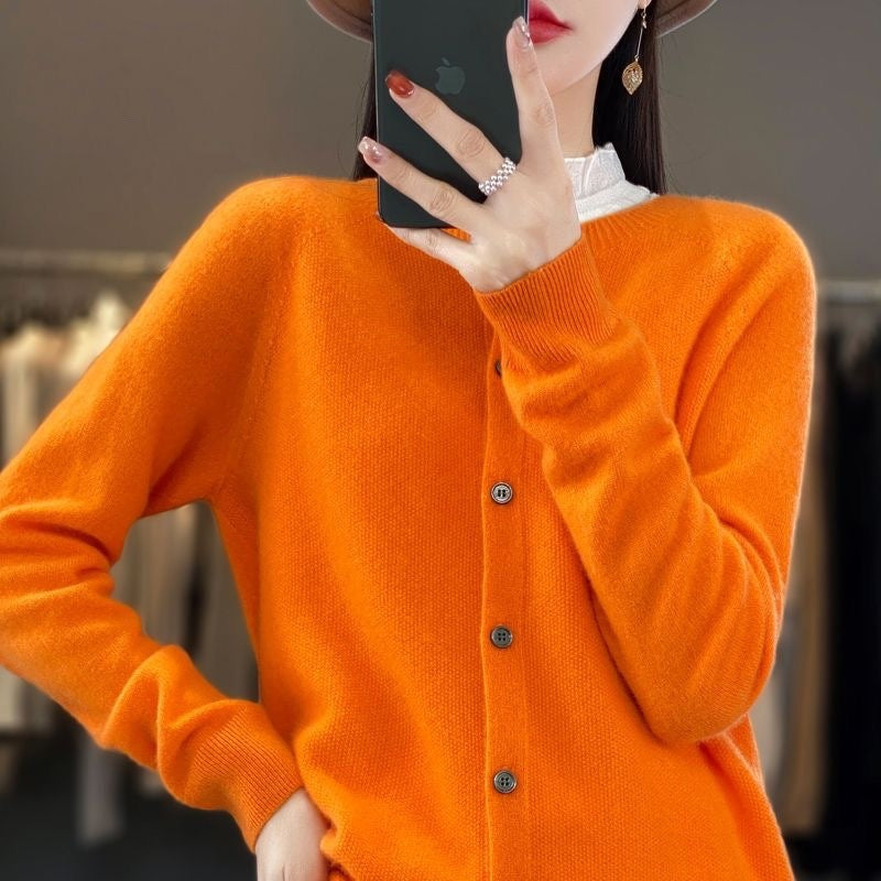 Robyn – Cardigan en laine mérinos avec cachemire
