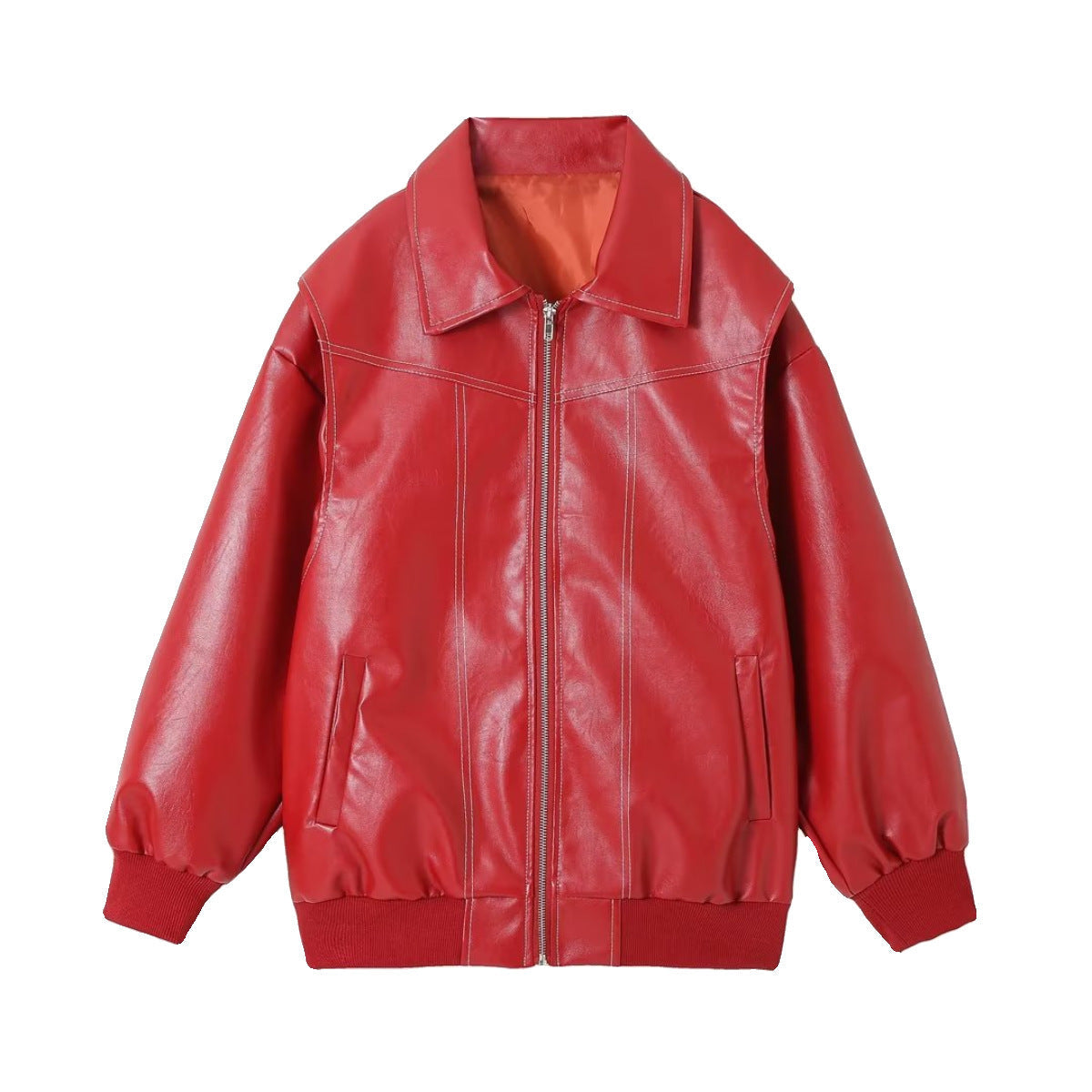 Heather – Veste Décontractée pour Femme avec Revers et Fermeture Éclair