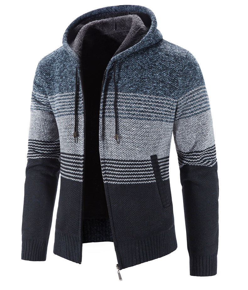 Dominic – Épaisse Veste à Capuche en Polaire