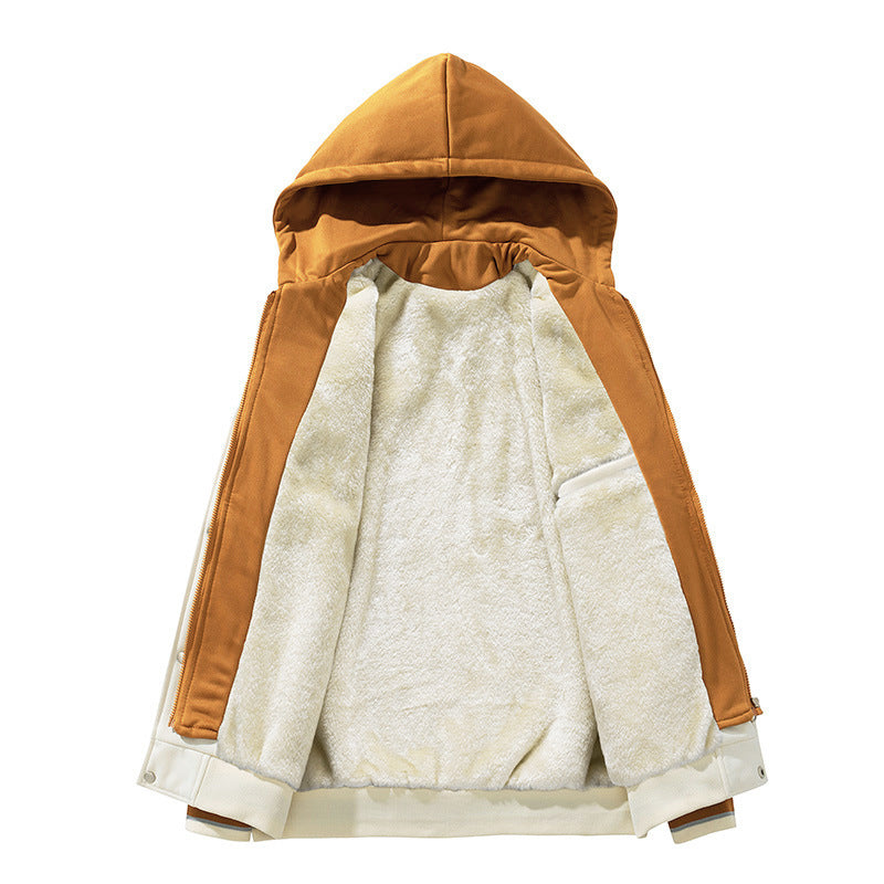 Clifford – Cardigan à Capuche en Polaire Uni pour Homme
