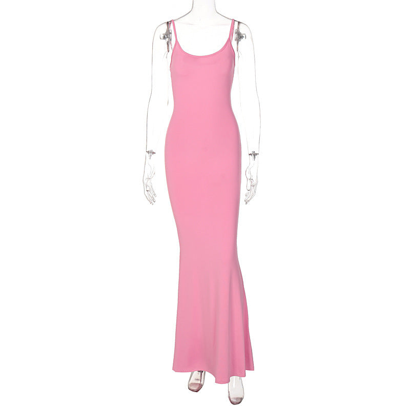 Sharon – Robe Longue Étroite Sans Bretelles Sexy pour Femmes