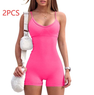 Carly – Combinaison Sportive avec Bretelles Spaghetti pour Femmes