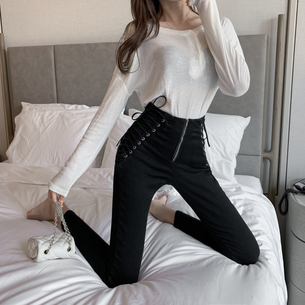 Phoebe – Jean Skinny Slim Taille Haute