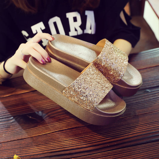 Kimberley – Chaussures mi-hautes à paillettes pour femmes