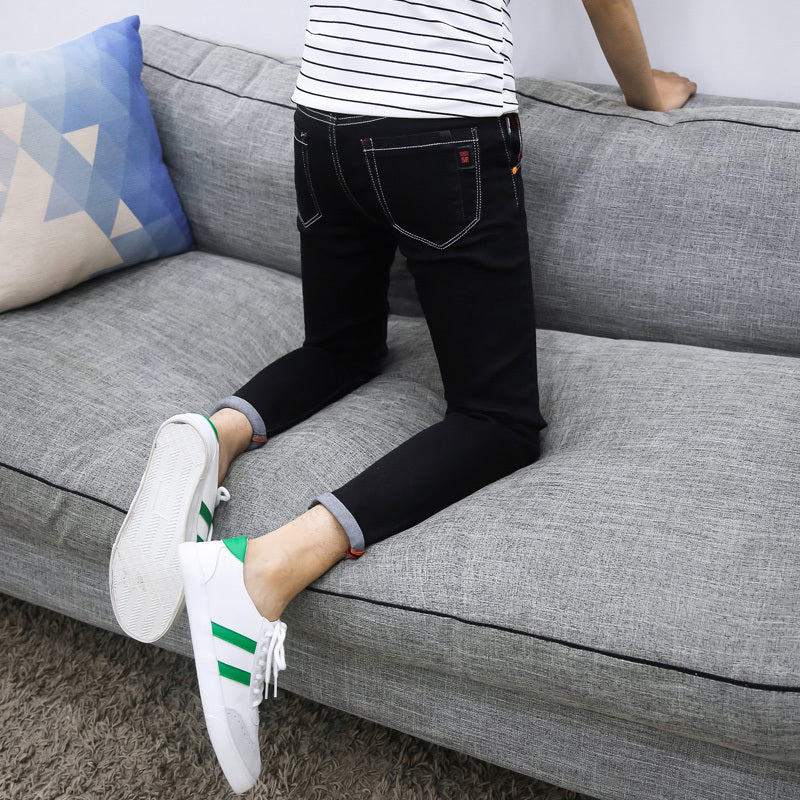 Jude – Pantalon noir déchiré pour homme