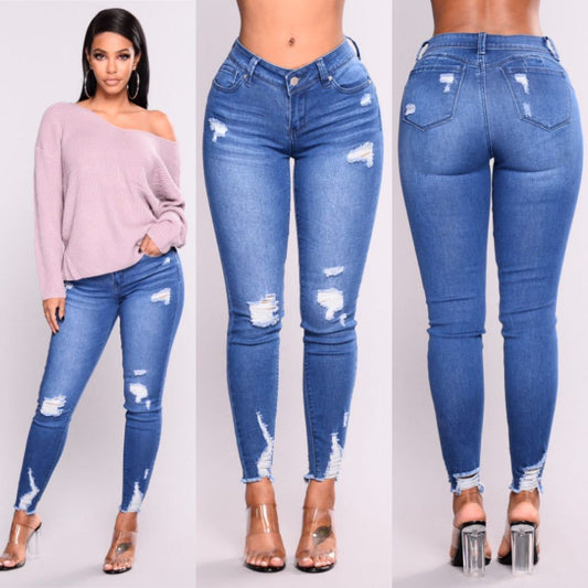 Amanda – Pantalon Crayon Slim Stretch Taille Haute