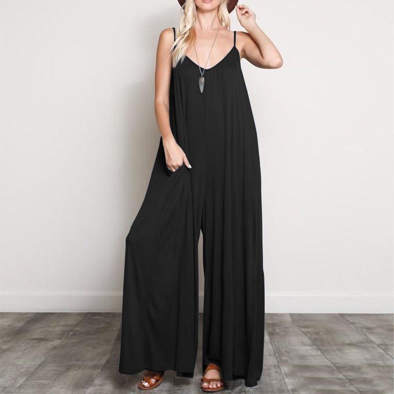 Jade – Jumpsuit d'été avec col en V pour femme