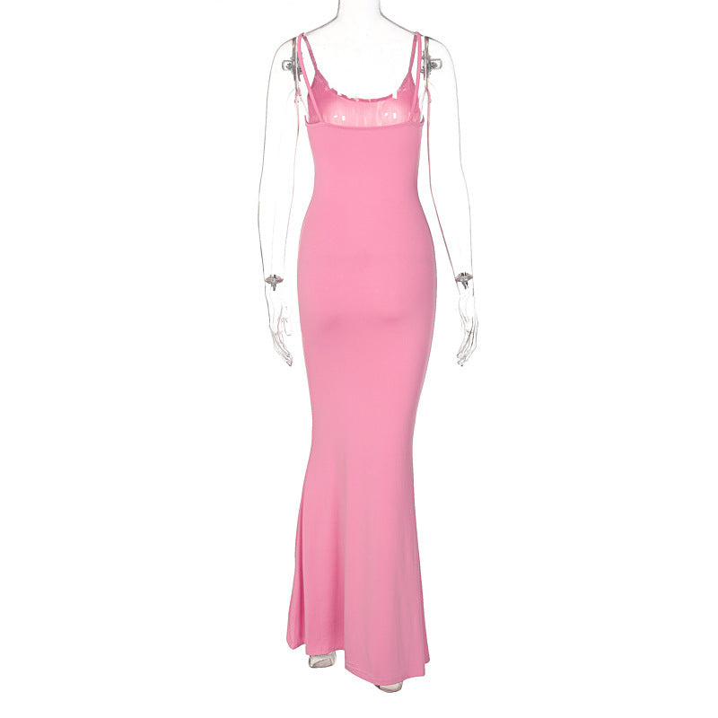 Sharon – Robe Longue Étroite Sans Bretelles Sexy pour Femmes
