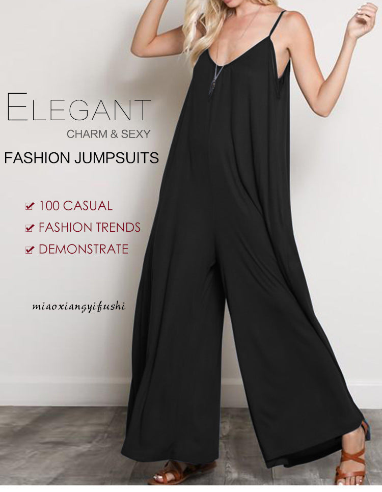 Jade – Jumpsuit d'été avec col en V pour femme