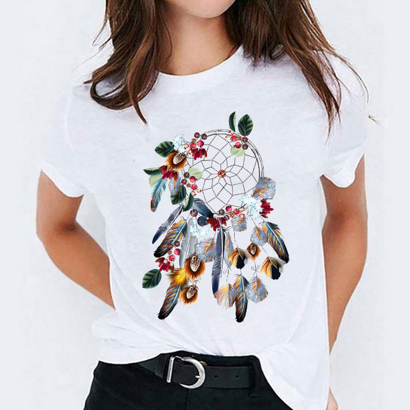 Mandy – T-shirt à Manches Courtes avec Motif Cartoon