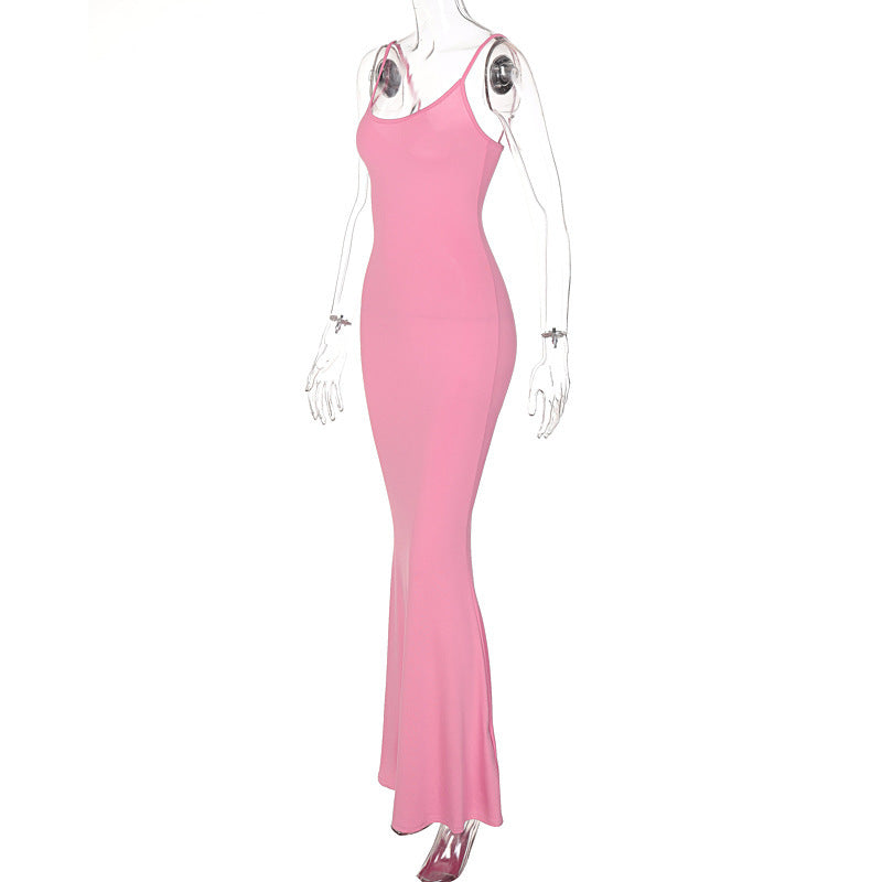Sharon – Robe Longue Étroite Sans Bretelles Sexy pour Femmes