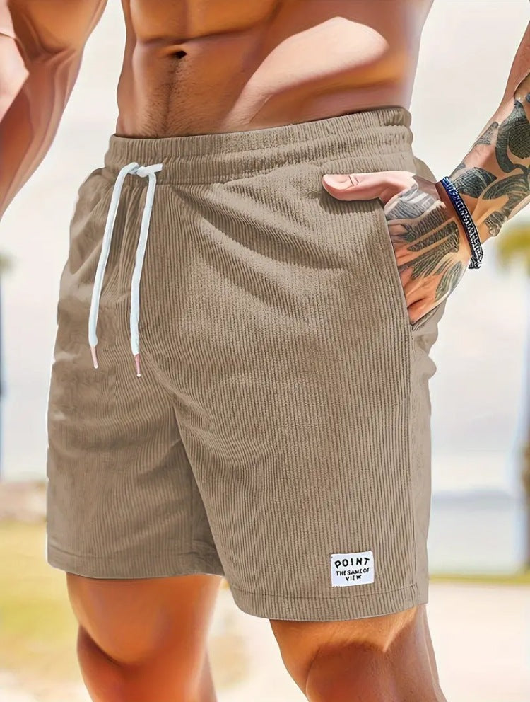 Caroline – Lässige Sommercordshorts mit Schnürung