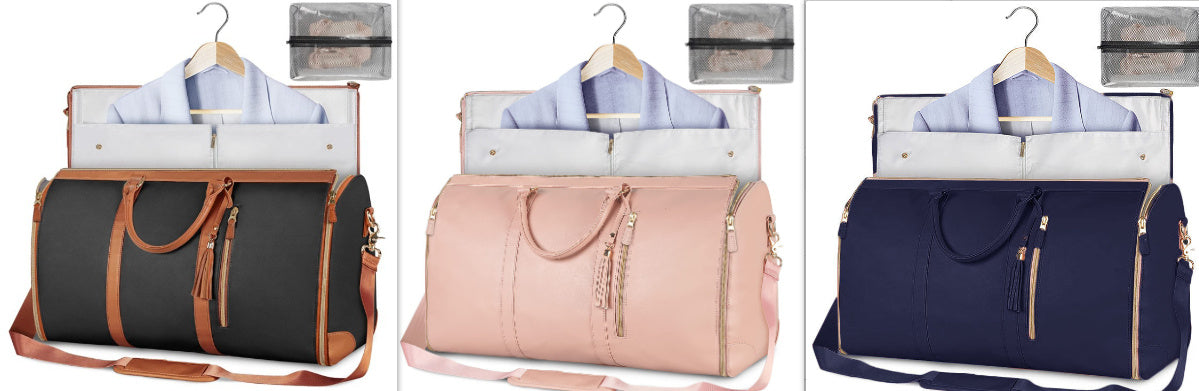 Emma – Grande Capacité Sac de Voyage Duffle pour Femmes, Sac à Costume Pliable, Imperméable