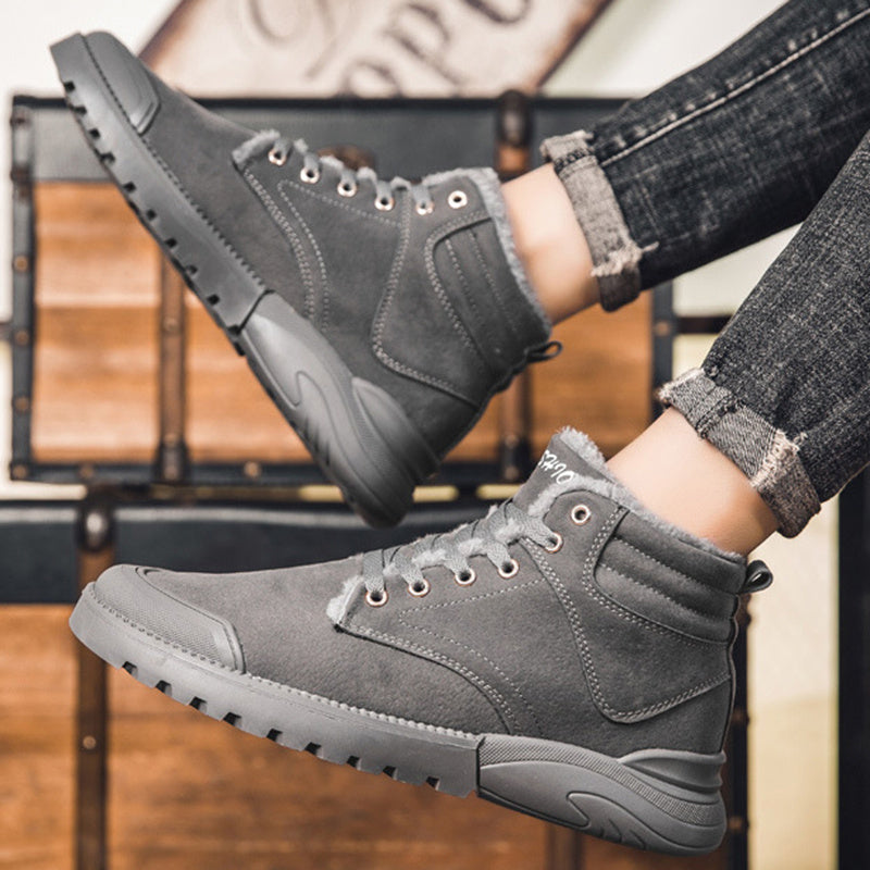 Ross – Bottines chaudes pour homme avec doublure en peluche
