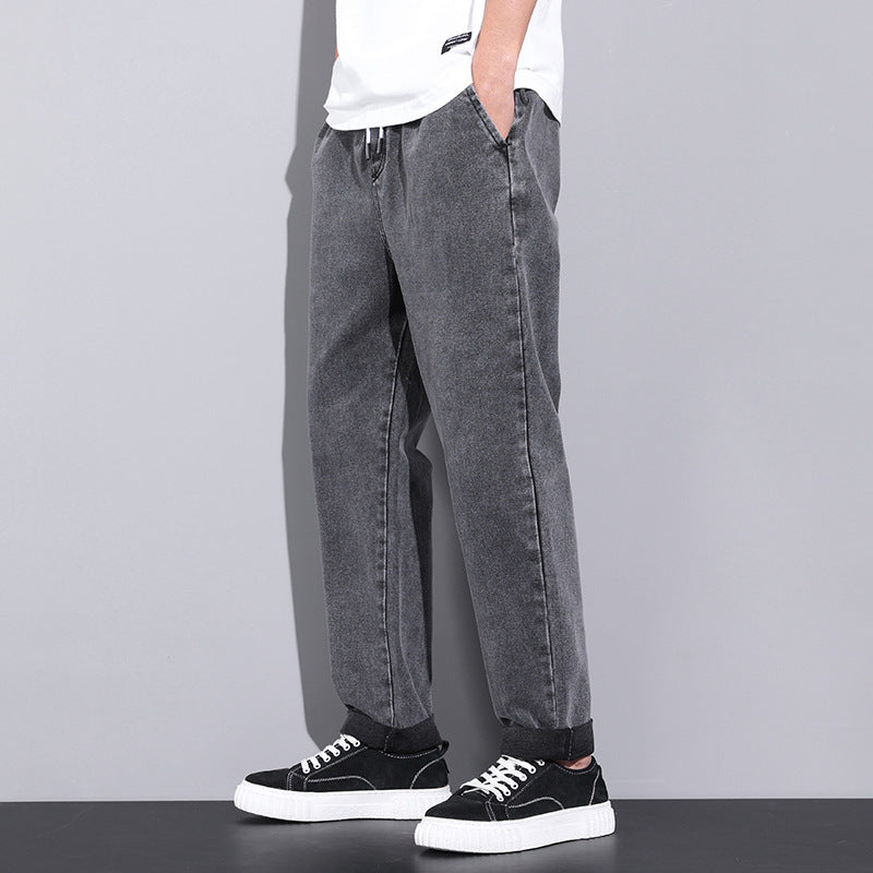 Damian – Jean ample décontracté pour hommes avec taille élastique