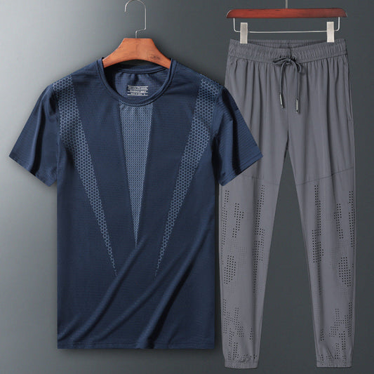 Marie – Ensemble de vêtements de sport à deux pièces avec manches courtes