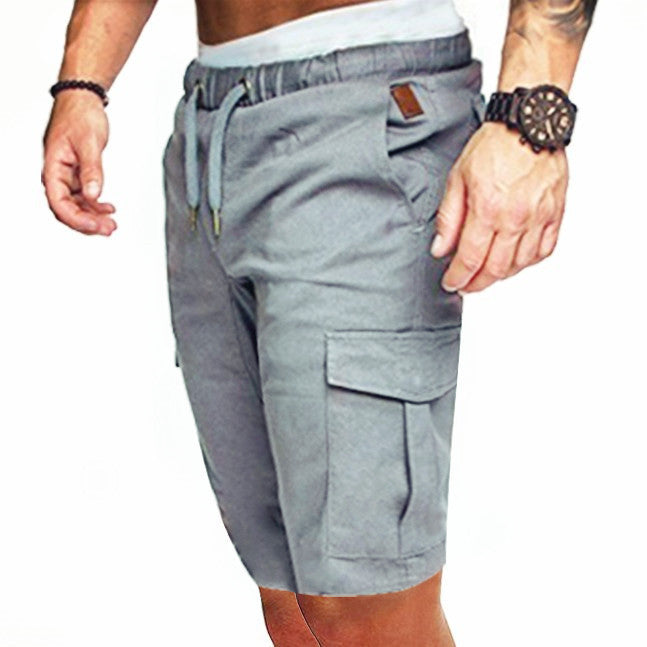 Dean – Enge Elastische Herren-Cropped-Shorts
