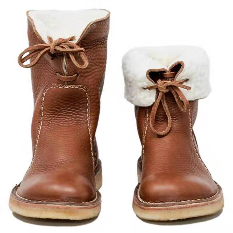 Leah – Bottes Chaudes pour Femmes avec Fausse Fourrure