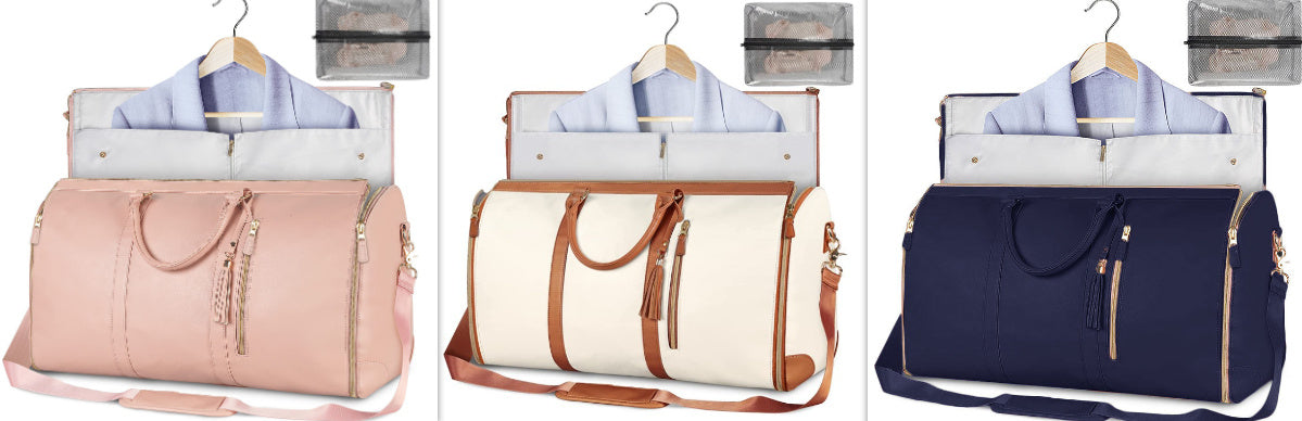 Emma – Grande Capacité Sac de Voyage Duffle pour Femmes, Sac à Costume Pliable, Imperméable
