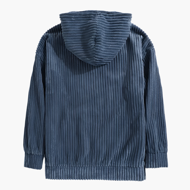 Felix – Pull à Capuche en Velours Côtelé pour Hommes