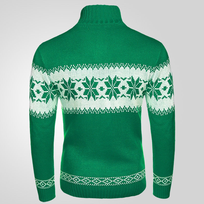 Miles – Pull pour homme avec motif de Noël et design jacquard