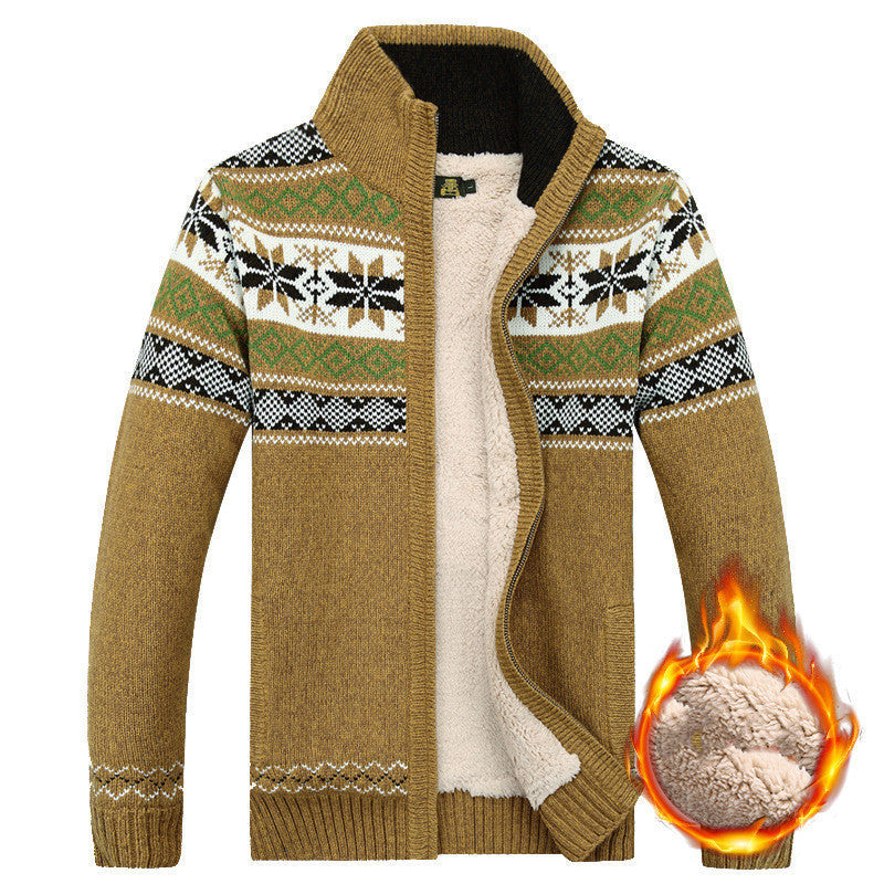Cameron – Cardigan en Velours Chaud pour Hommes