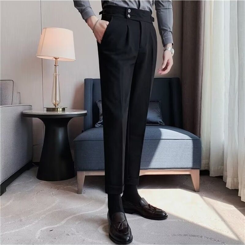 Tim – Pantalons d'affaires britanniques pour hommes