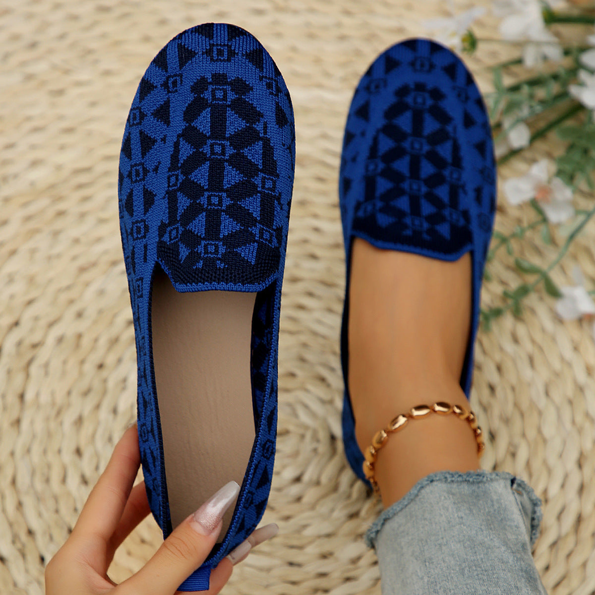 Danielle – Chaussons en Tricot Respirants pour Femmes