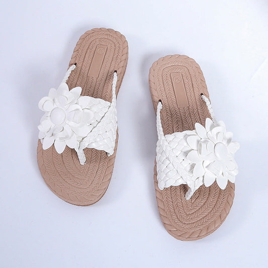 Marion – Sandales à fleurs pour plage et extérieur