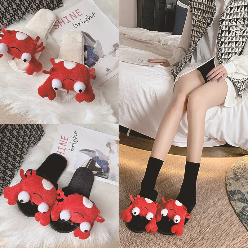 Lisa – Chaussons en Coton à Motif Crabe