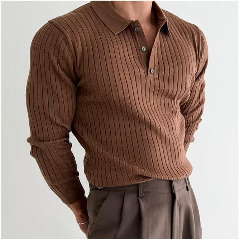 Elliott – Polo Slim Fit pour Hommes avec Patte de Boutonnage
