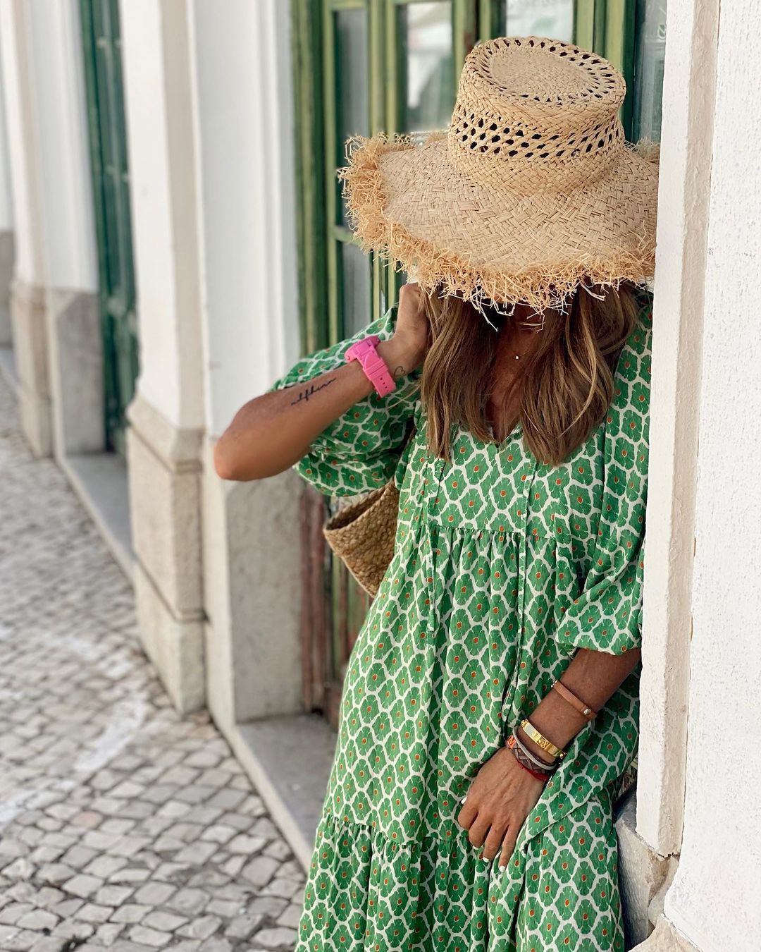 Amanda – Robe Bohème Élégante avec Imprimé Vintage