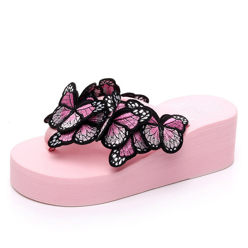 Danielle – Chaussons faits main pour femmes avec motif papillon