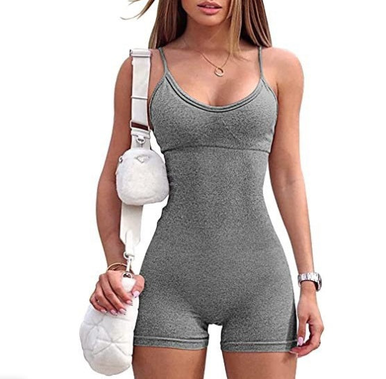 Carly – Combinaison Sportive avec Bretelles Spaghetti pour Femmes