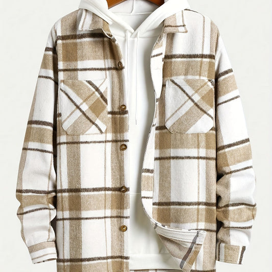 Isaac – Chemise Homme à Col Mandarin et Épaisseur
