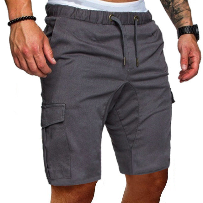 Dean – Enge Elastische Herren-Cropped-Shorts