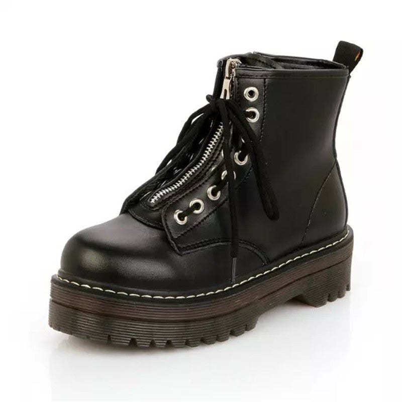 Deborah – Bottes féminines élégantes avec bout rond et lacets