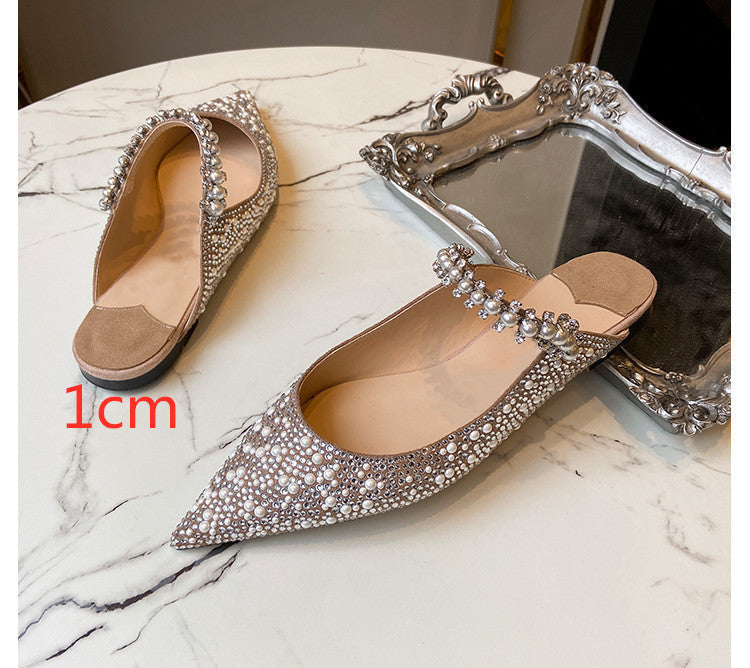 Karen – Chaussures à Pointe avec Strass et Perles