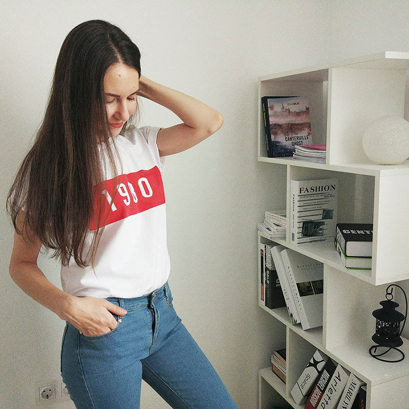 Victoria – T-shirt imprimé pour femme à manches courtes