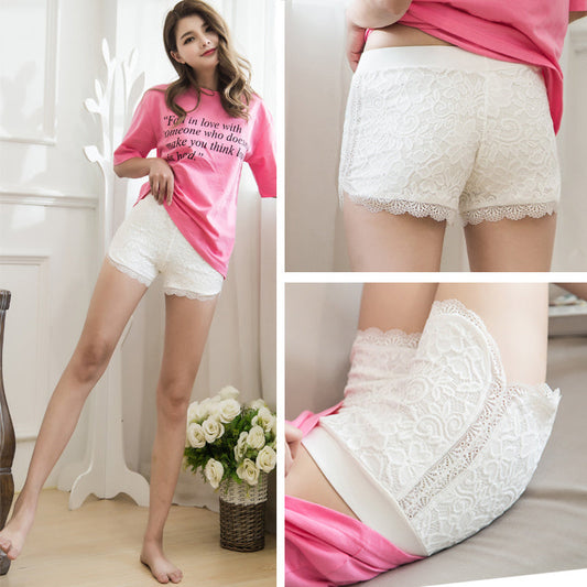 Katie – Culotte courte en dentelle pour femmes en noir et blanc
