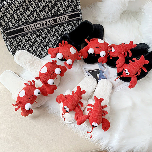 Lisa – Chaussons en Coton à Motif Crabe